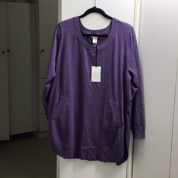 Max Studio Sweaters - ⬇️⬇️⬇️MAX STUDIO PURPLE SWEATER 2XNEW ⬇️⬇️⬇️⬇️